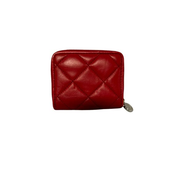 Michael Kors Small Quilted Leather Wallet - Red - Picture 2 of 7